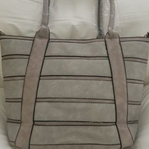 Ladies Leather & Suede Shoulder Bag